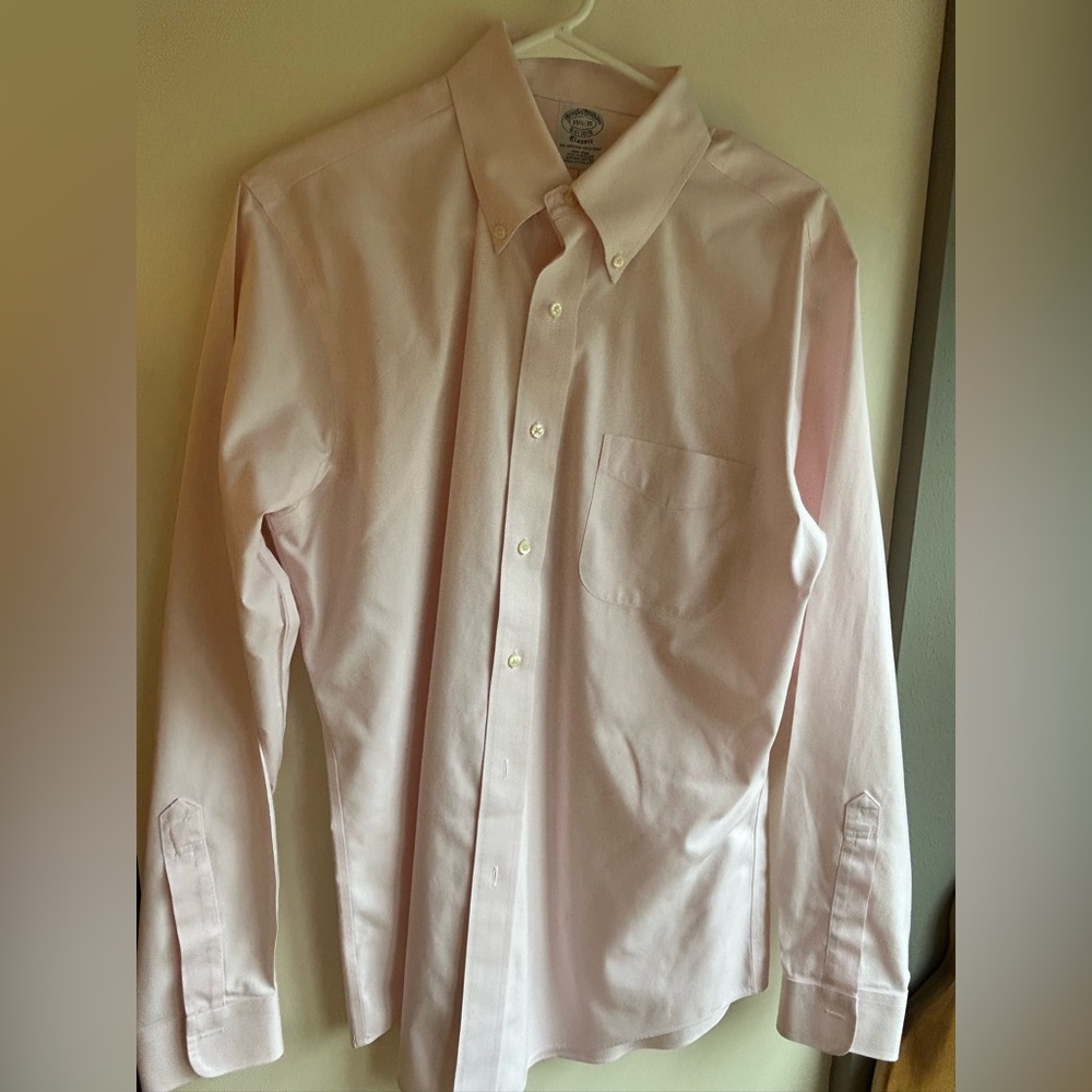 Brooks Brothers classic pink dress shirt